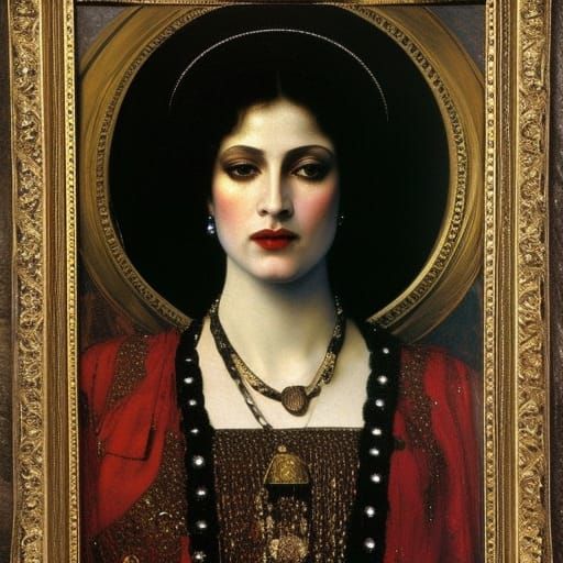 Salome Painting in Art Nouveau Style