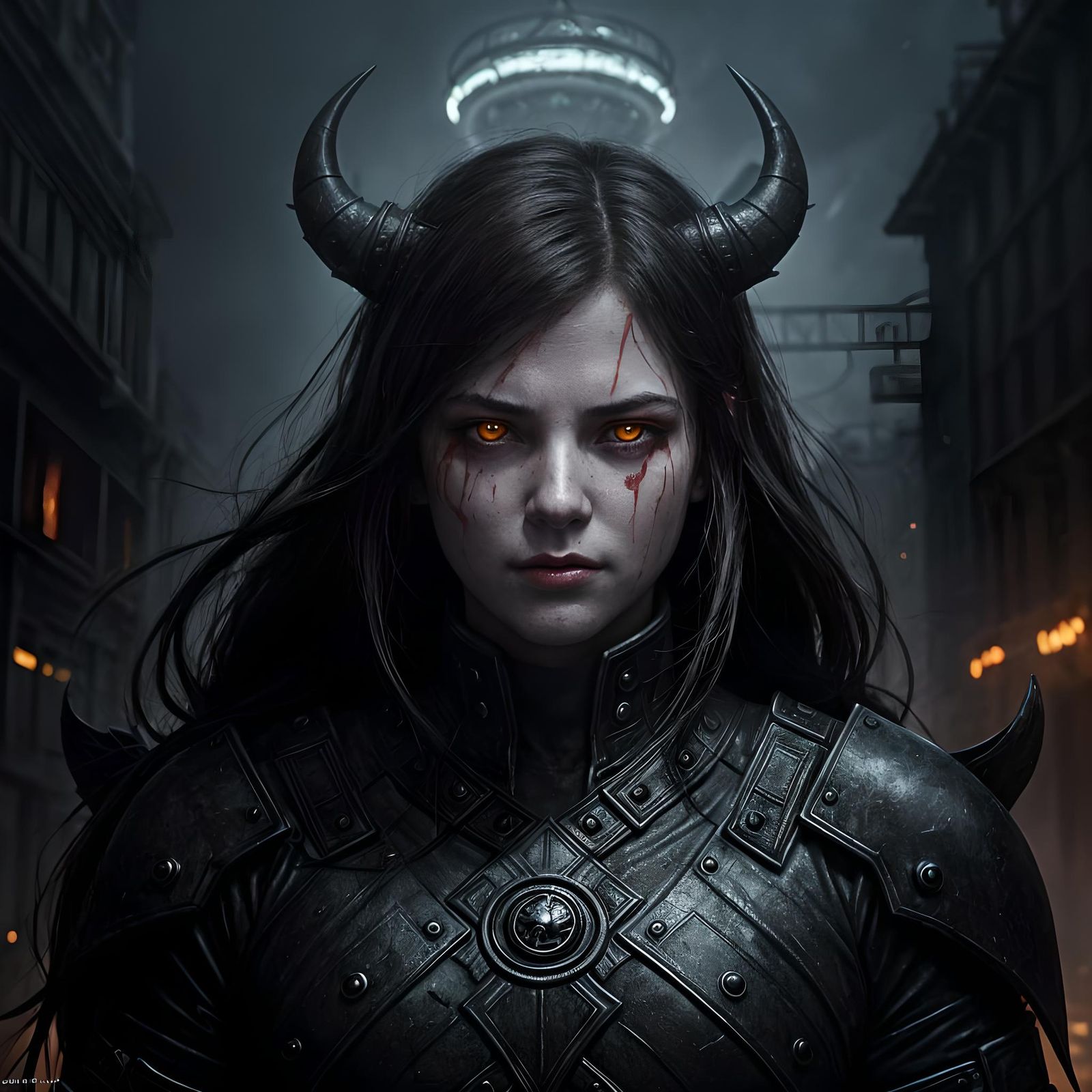 City Destroyed by Demons: Hyperdetailed Concept Art