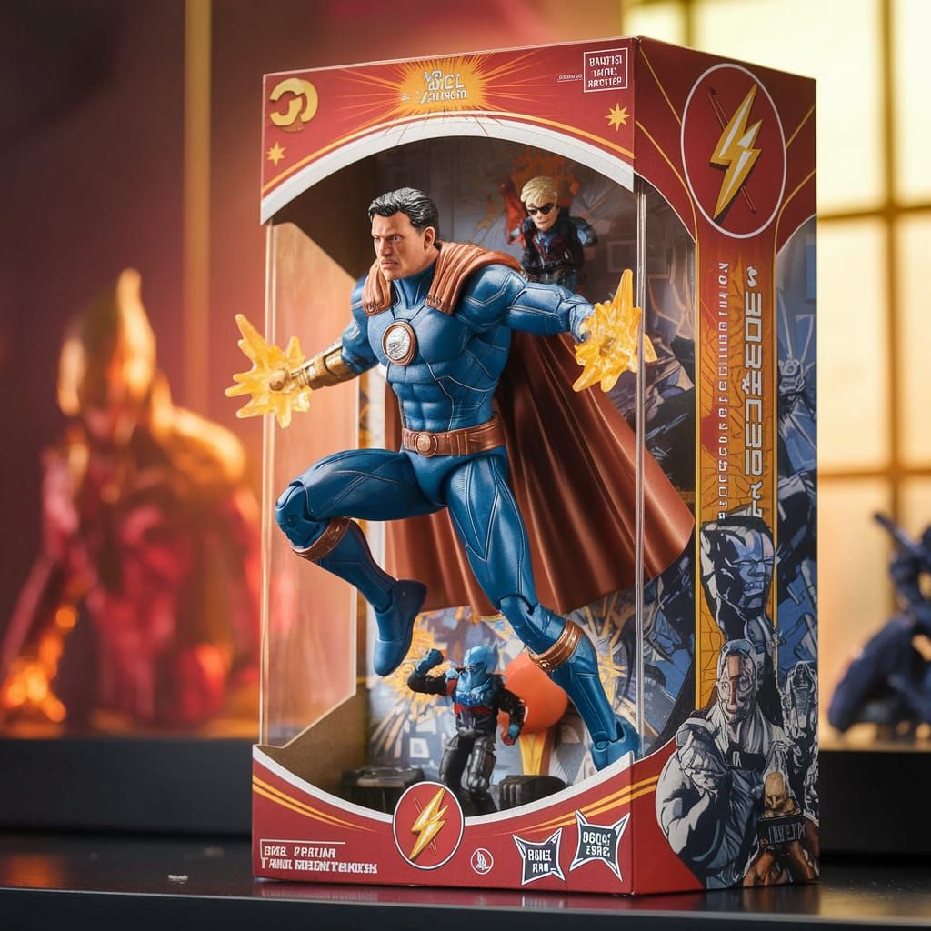 Heroic Action Figure Leaps into Action in Glowing Collectibl...