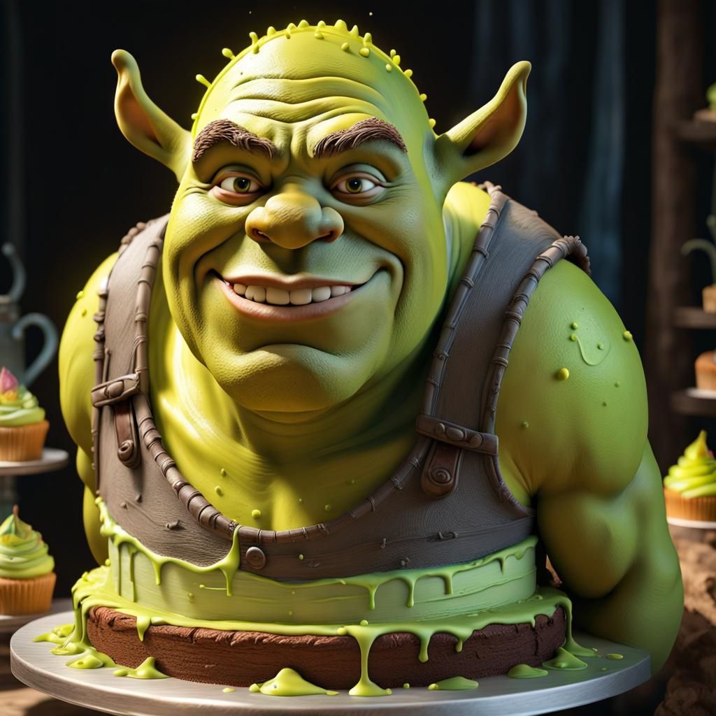Shrek Cake