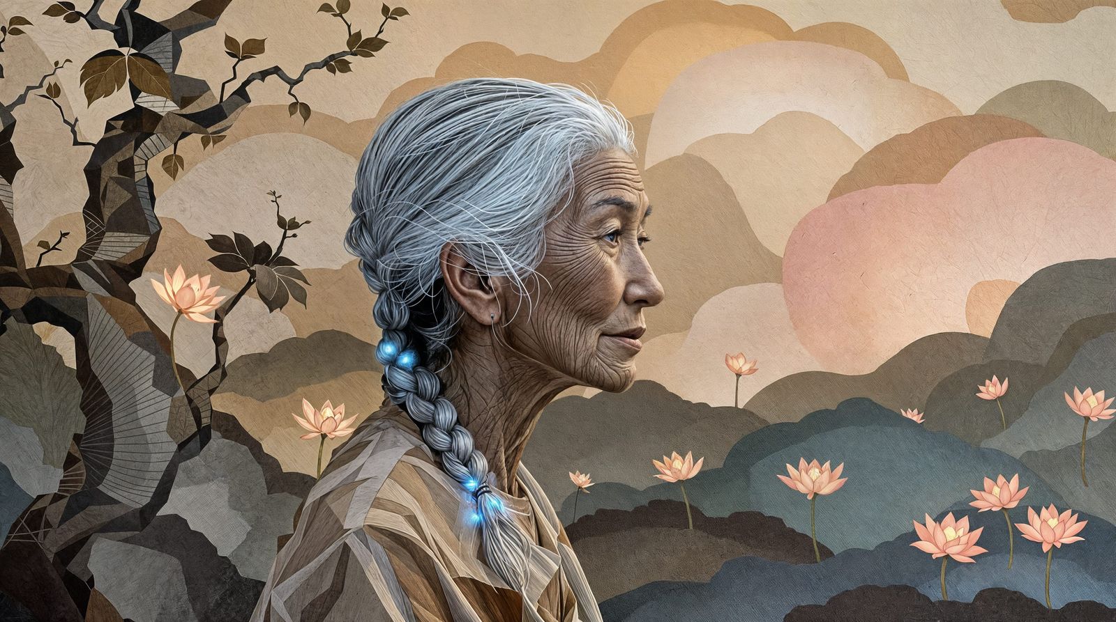 Mekong's Ancient Wisdom Revealed in Ethereal Portrait