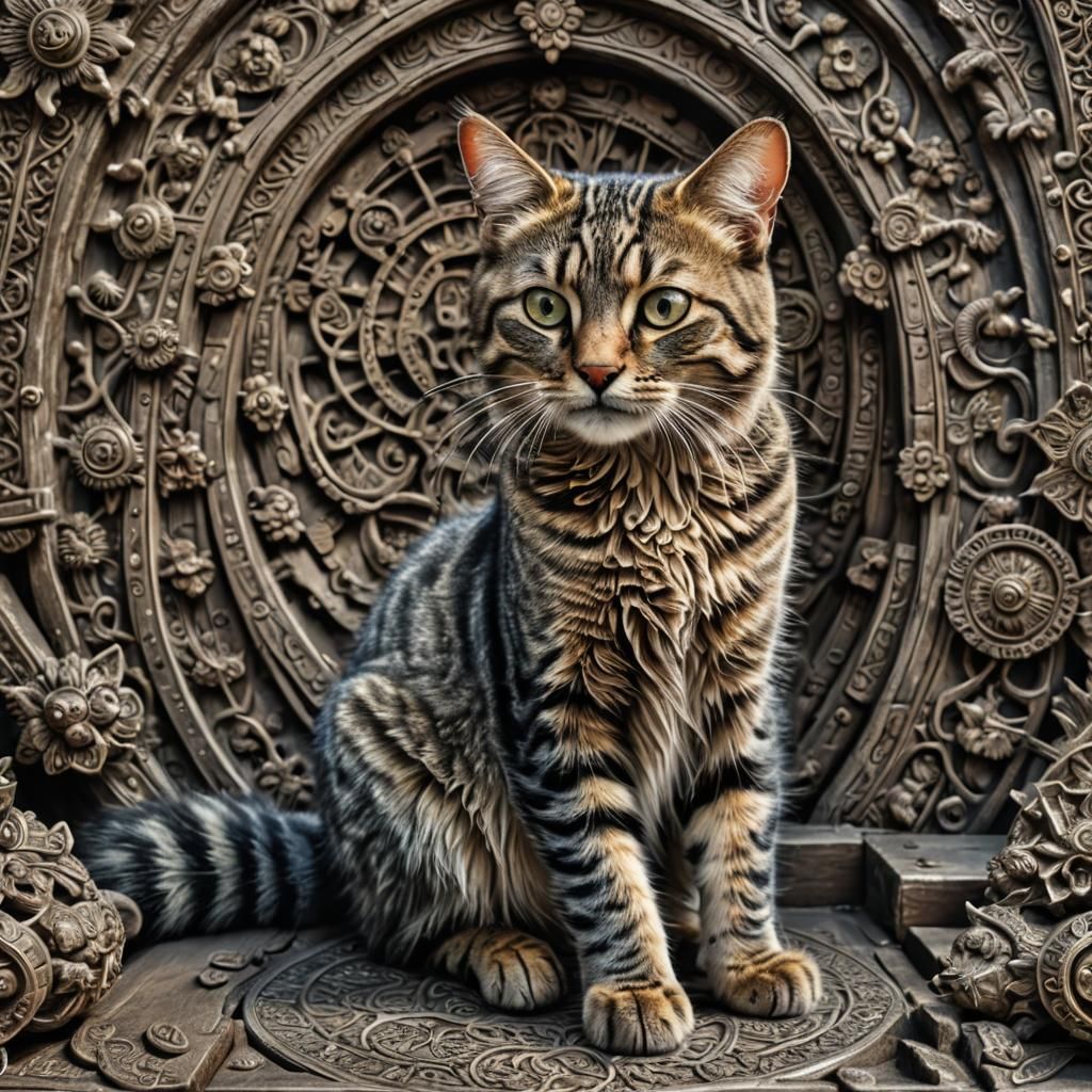 Girl Holding Rabbit: Hyperrealistic 64 Megapixel Image