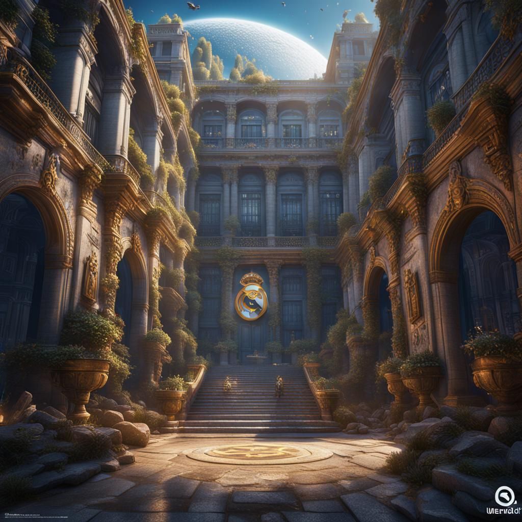 Detailed Matte Painting of Real Madrid in 8k