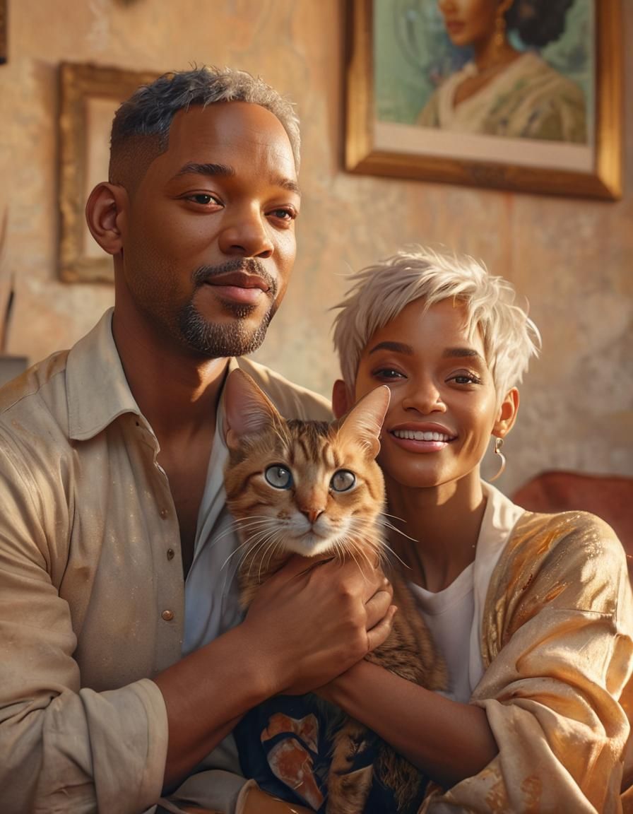 Will Smith and Jada Pinkett Smith Portrait