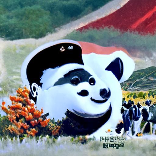 Panda in North Korean Propaganda Art