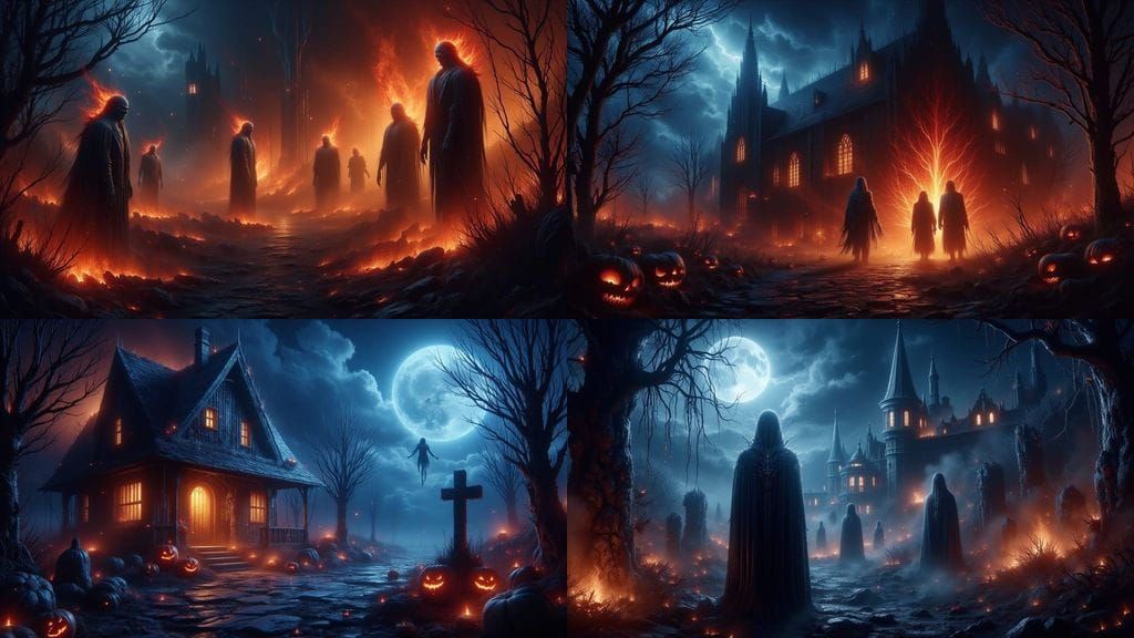 Samhain Garden Fire: The Undead Rise on Halloween