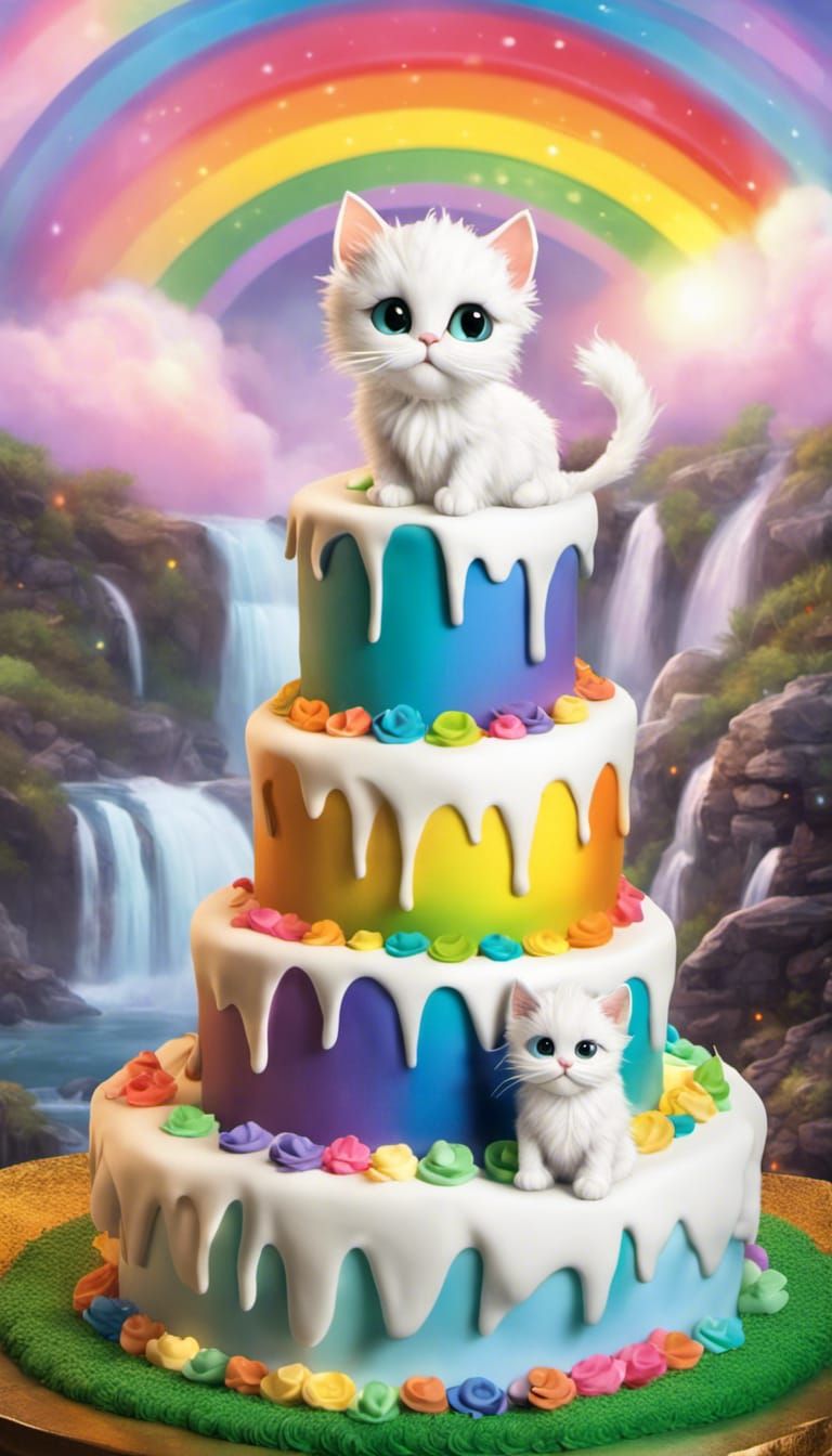 Cat's First Birthday Party at the Waterfall