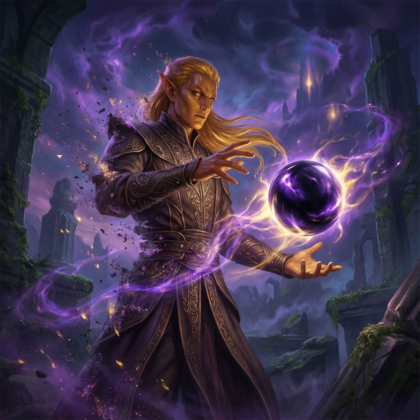 Elven Sorcerer Vaporized by Arcane Energy