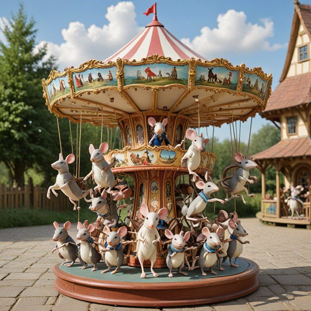Whimsical Carousel Animals Inspired by Bosch and Aardman