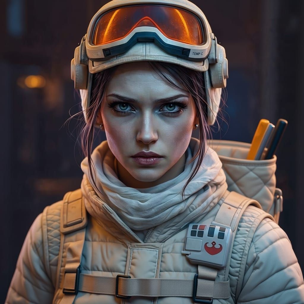 Rebel Technician With Determination and Guilt