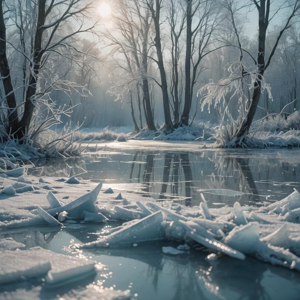 Ethereal Winter Wonderland in Soft Focus