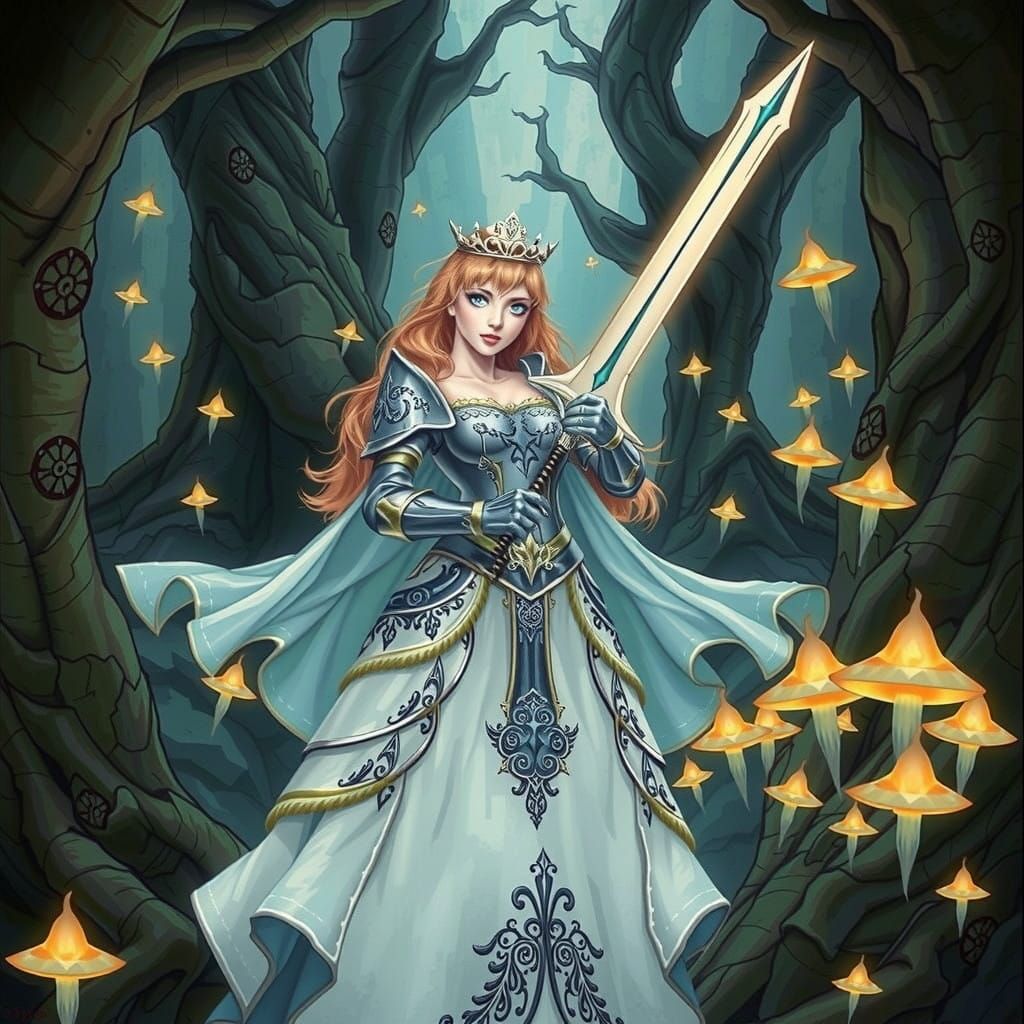 Gothic Warrior Princess Aurora Shines with Inner Strength