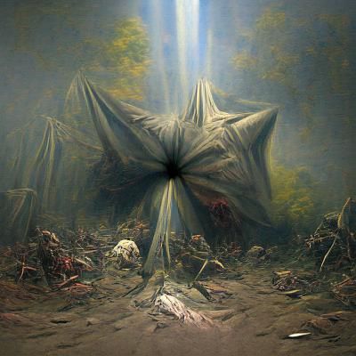 Post-Apocalyptic Wonderland: A Horror Journey in Doré Style