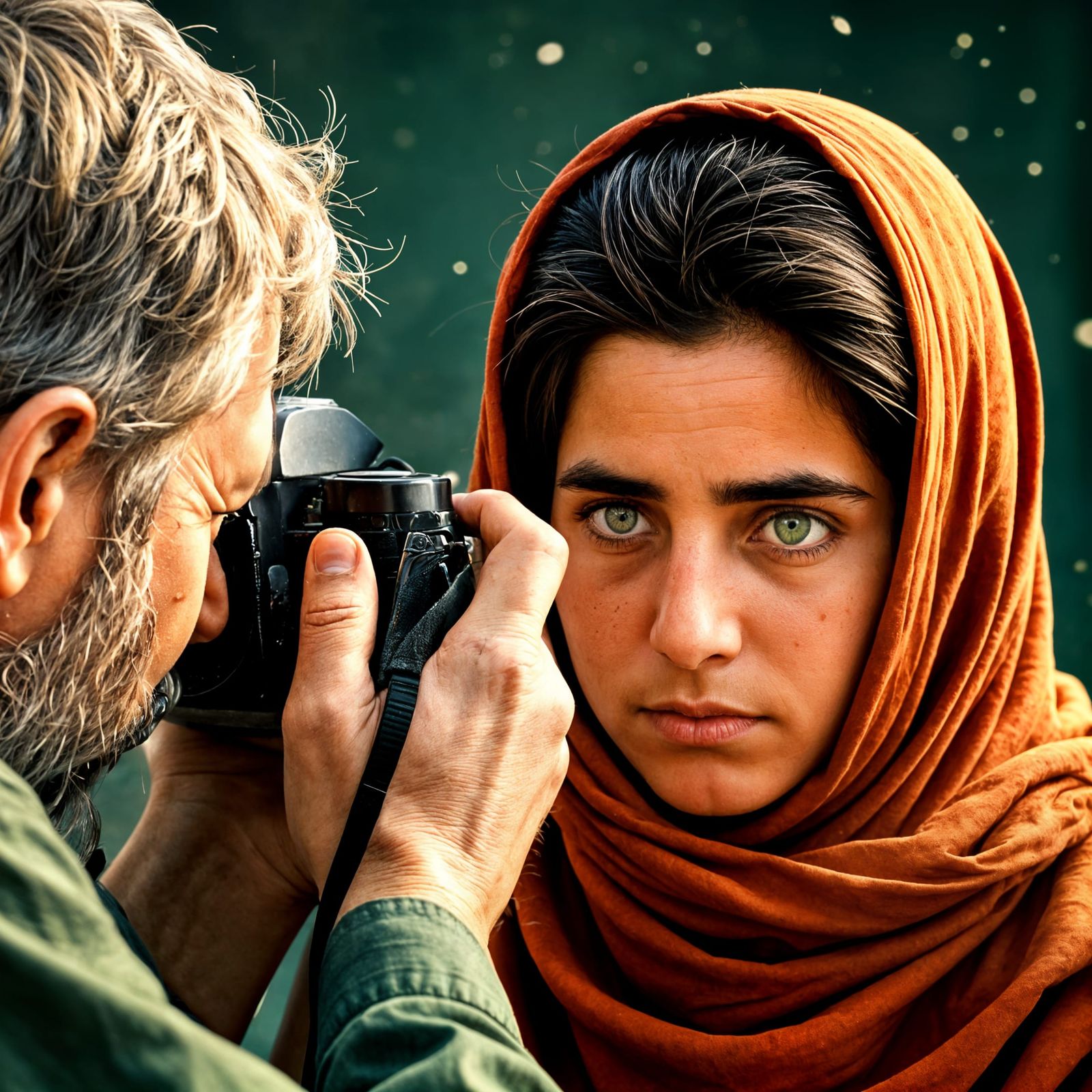Iconic Photojournalist Captures Afghan Girl Portrait