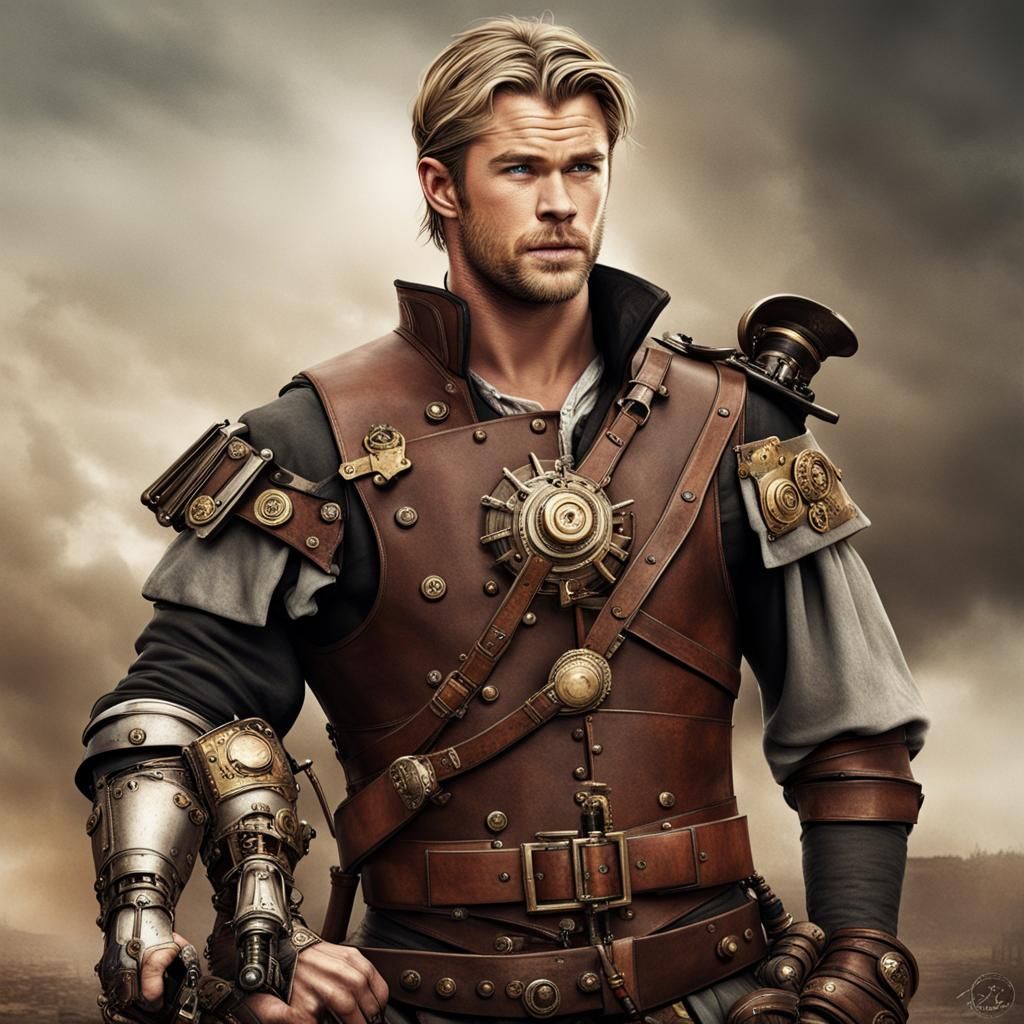 Steampunk Roman Legionnaire with Chris Hemsworth Likeness