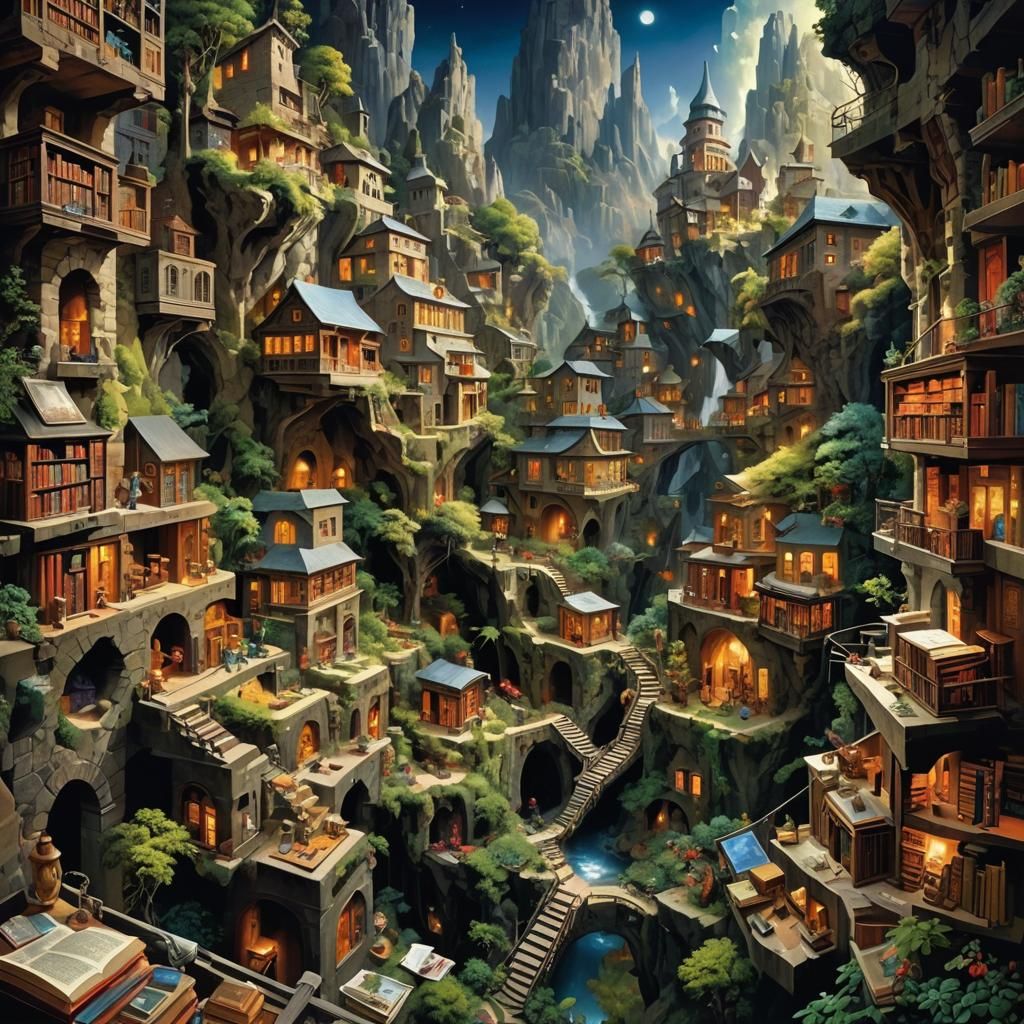 Hypermaximalist City: Libraries, Mountains, and Whimsical Na...