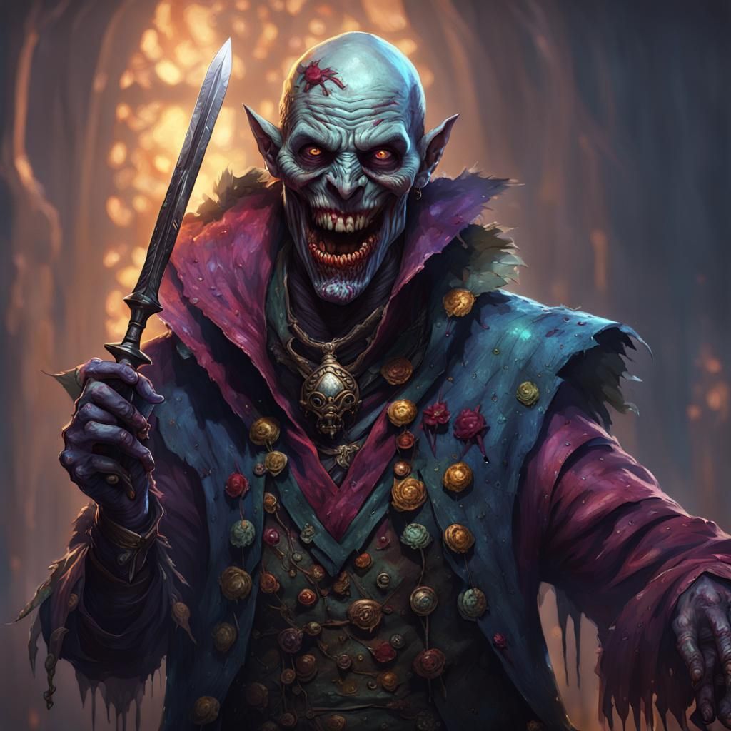 Undead Ghoul Noble: Dark Fantasy Concept Art