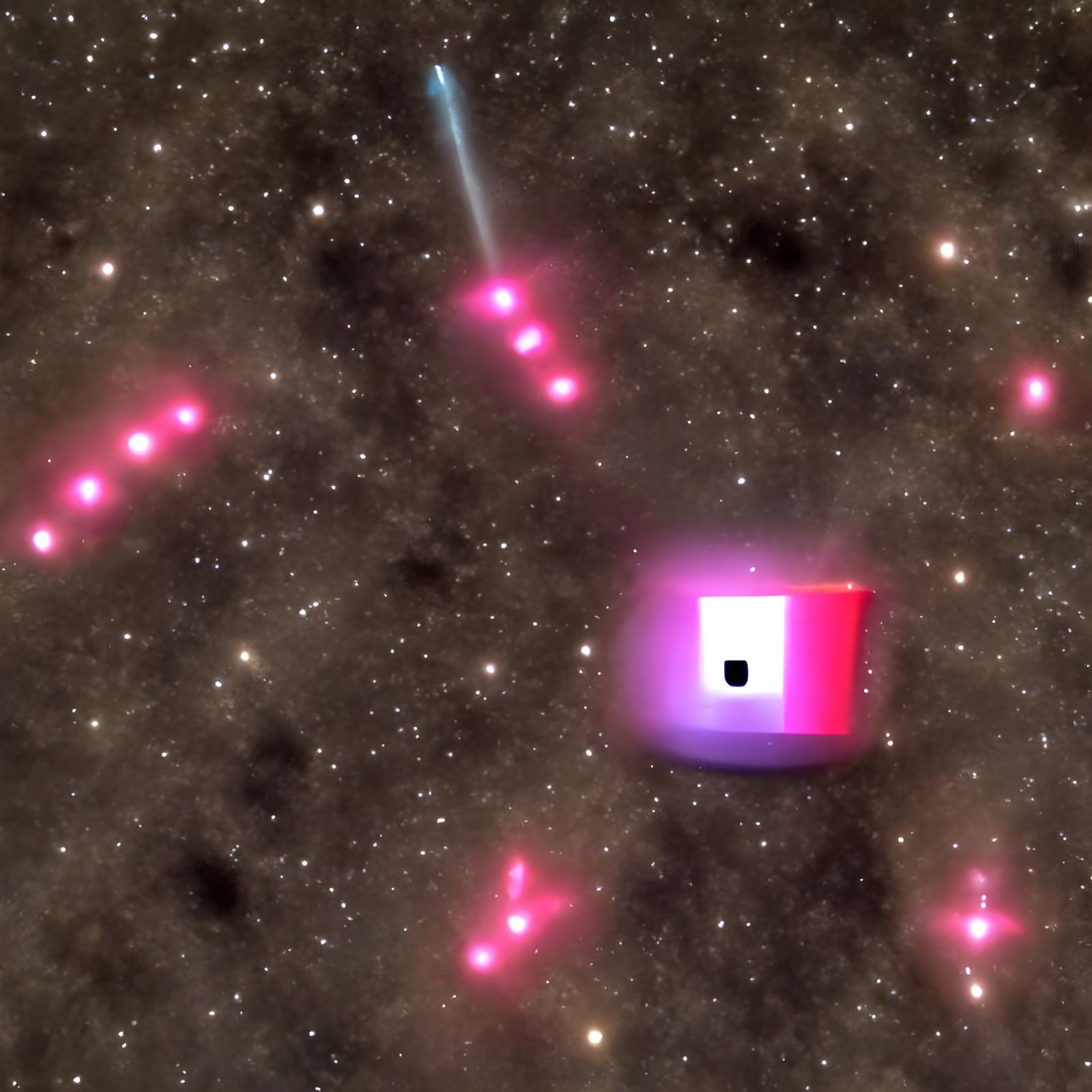 Abstract AI-Generated Art from Negative Prompt