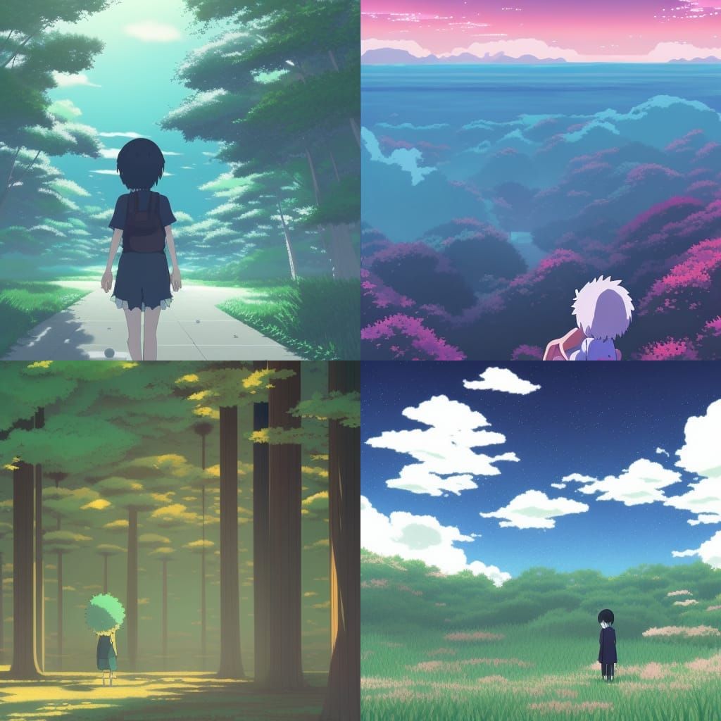 Anime Key Visual in Studio Ghibli Style