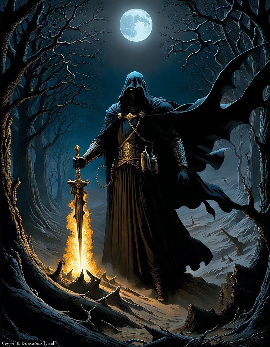 Gothic Horror Soul Flight in Dark Magic Land