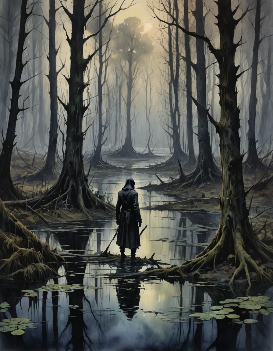 the man in the swamp