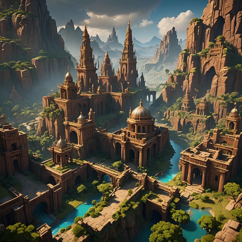 Babylonian Landscape for 2D Adventure Game