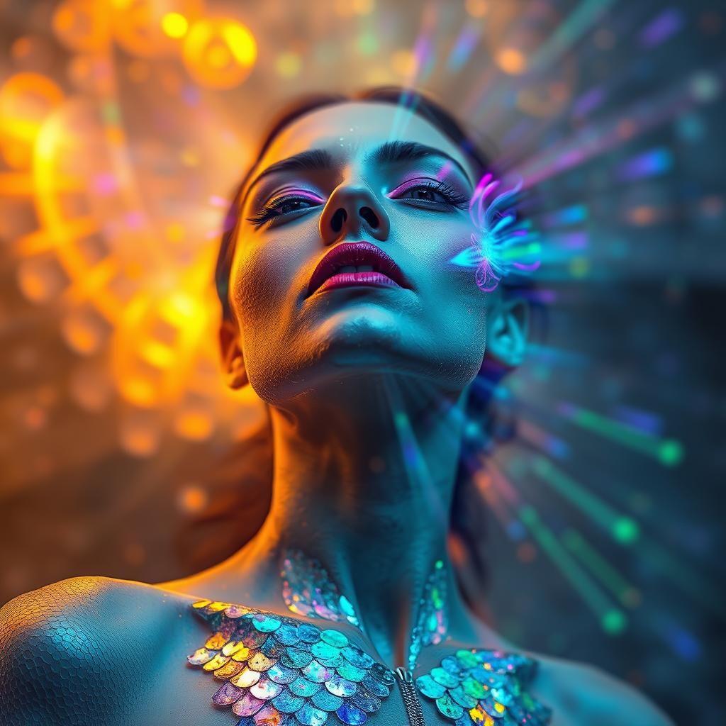 Colorful Geometric Structures in Expressionist Style