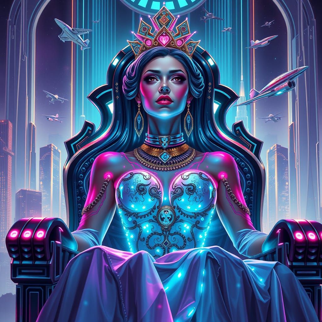 Cyberpunk Queen of Tomorrow Reigns Supreme