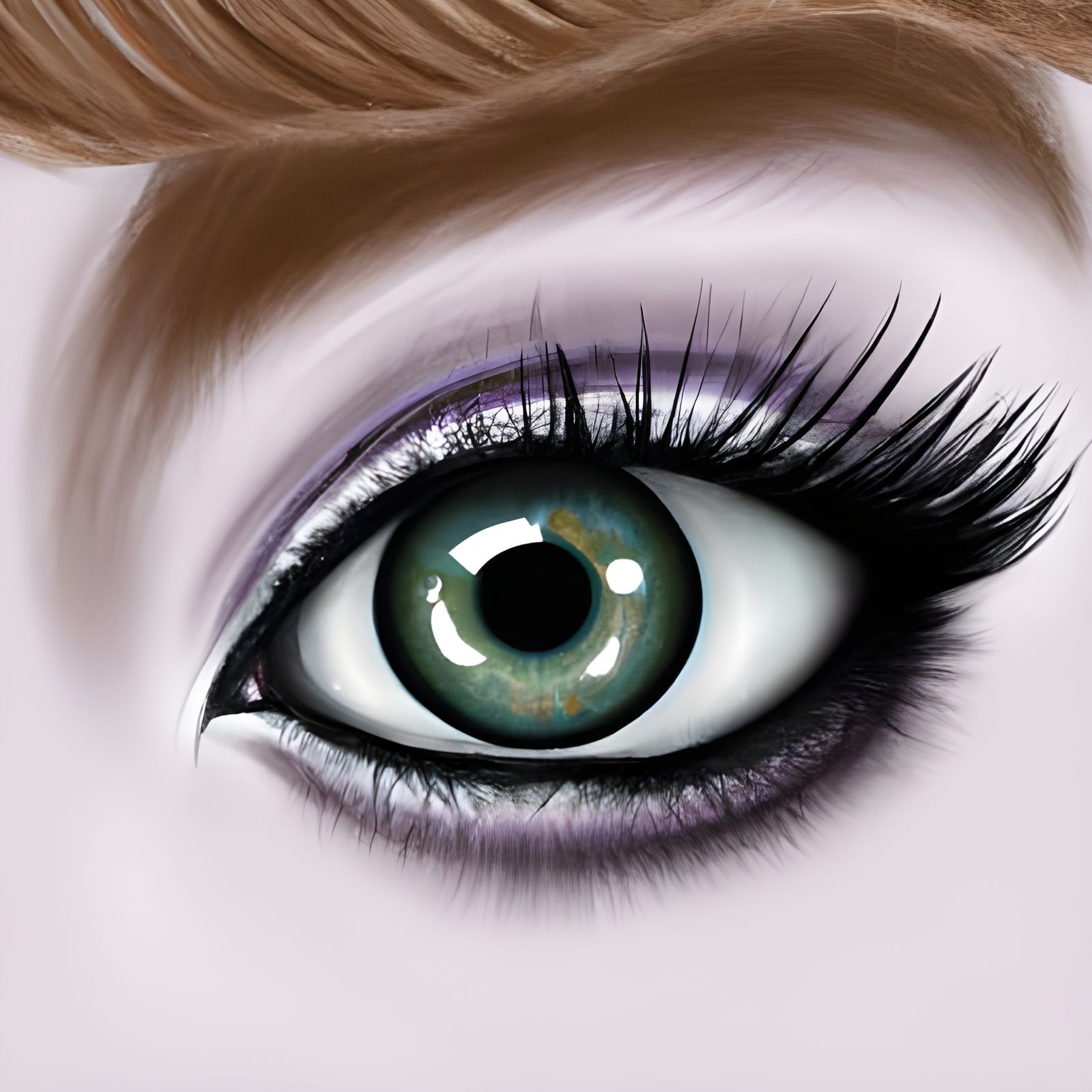 Elegant Hazel Green Eyes