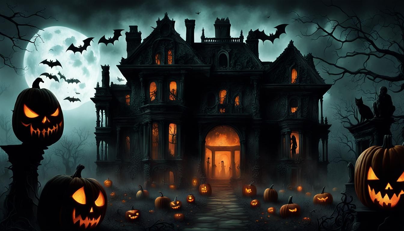 Abandoned villa in ruins