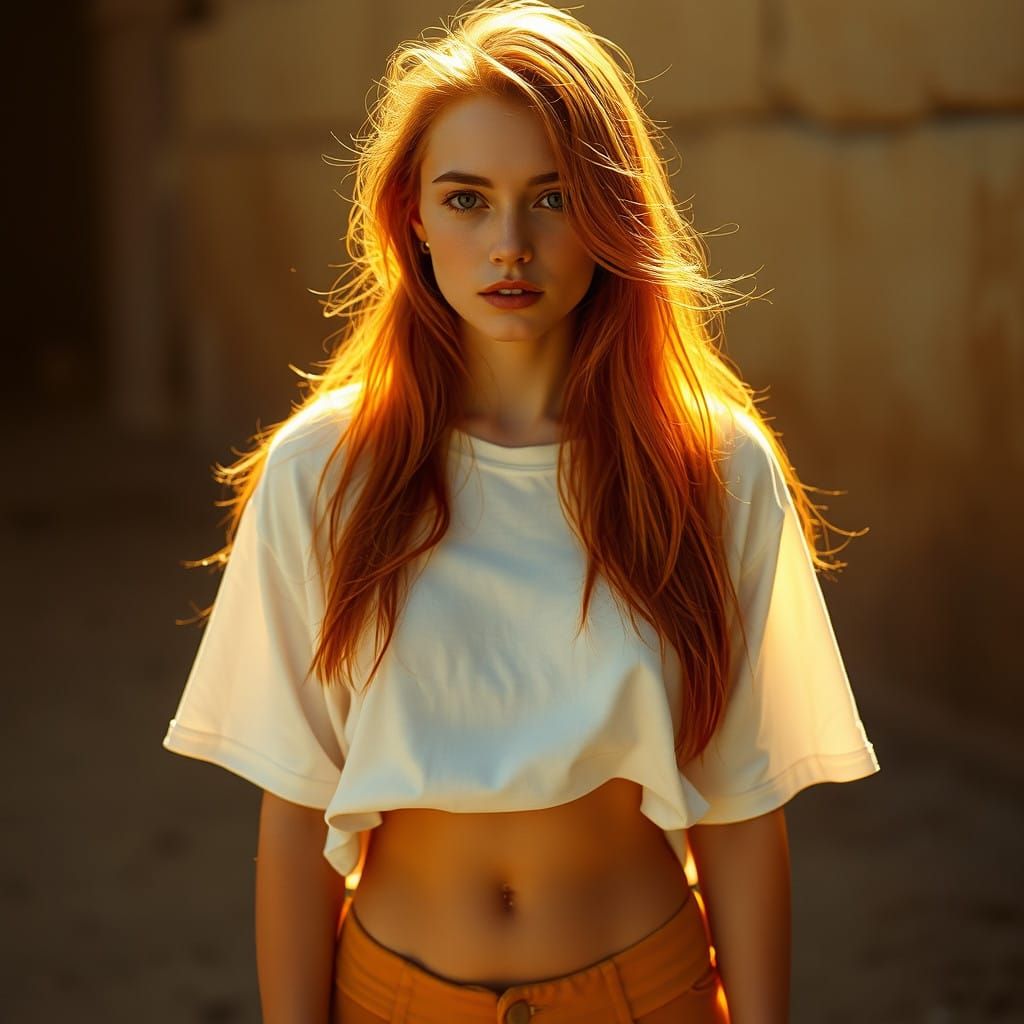 Effortless Beauty in Cinematic Film Still