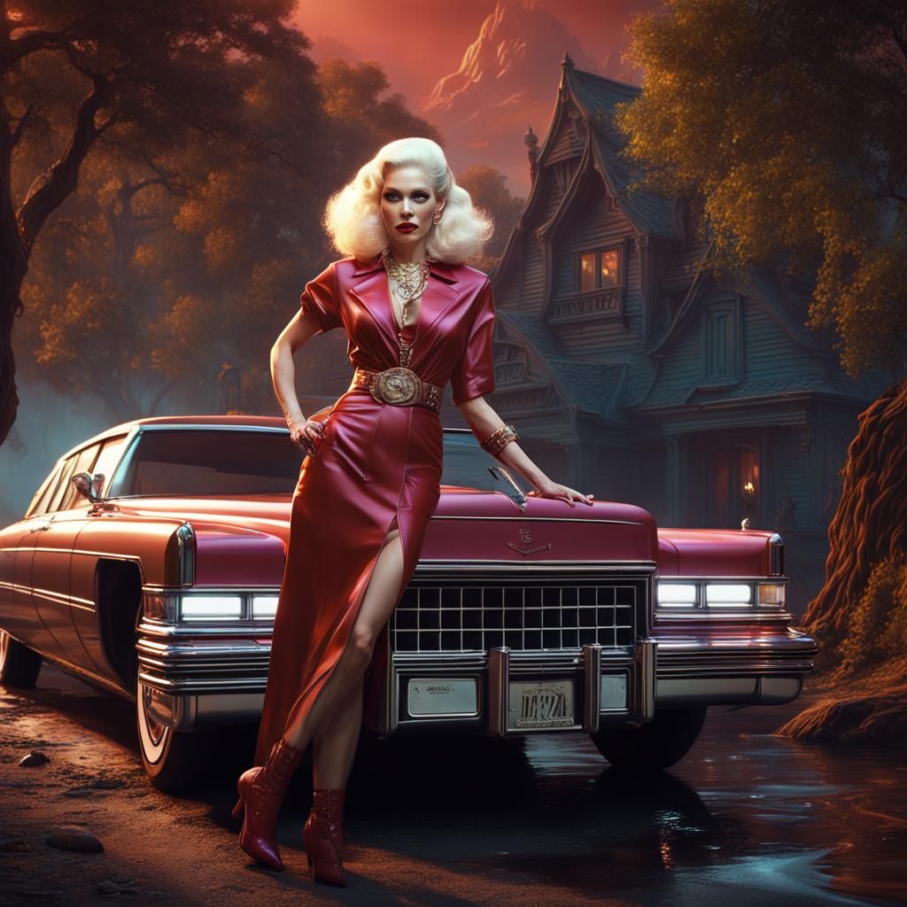 Gwen Stefani Catcalls Wolfman in Fantasy Art