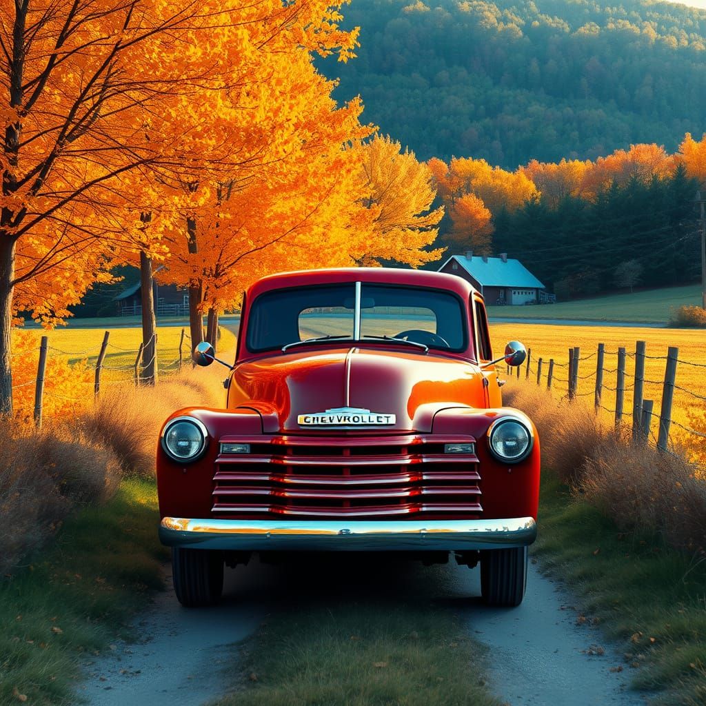 1948 Chevy 3100 Pickup Truck in Autumn Vermont