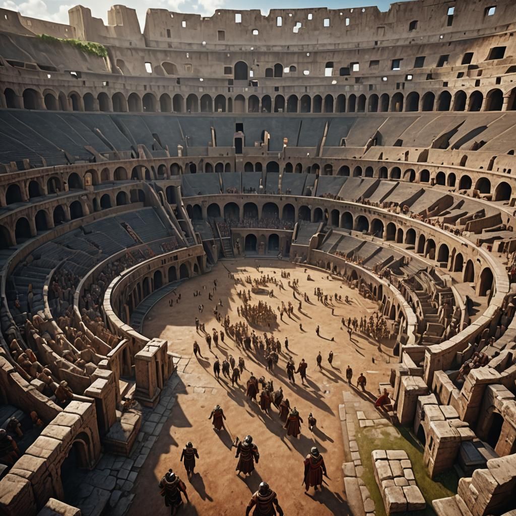 Gladiator Games in the Roman Colosseum