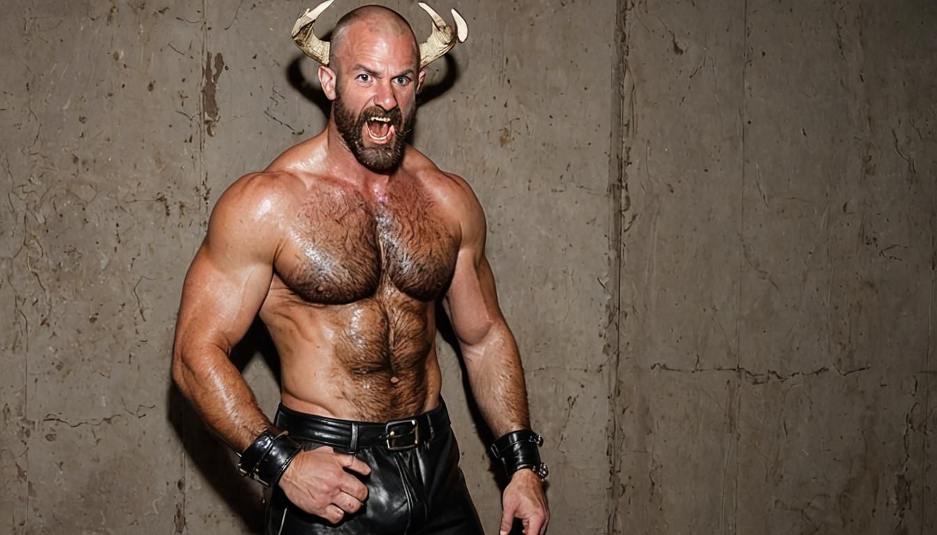 Man with Devil Horns in Professional Photo