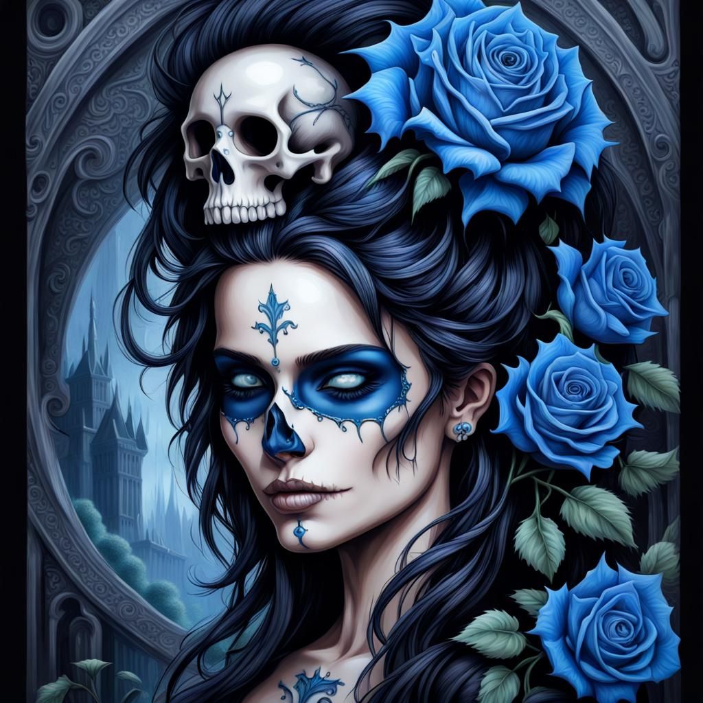 Blue Rose Woman