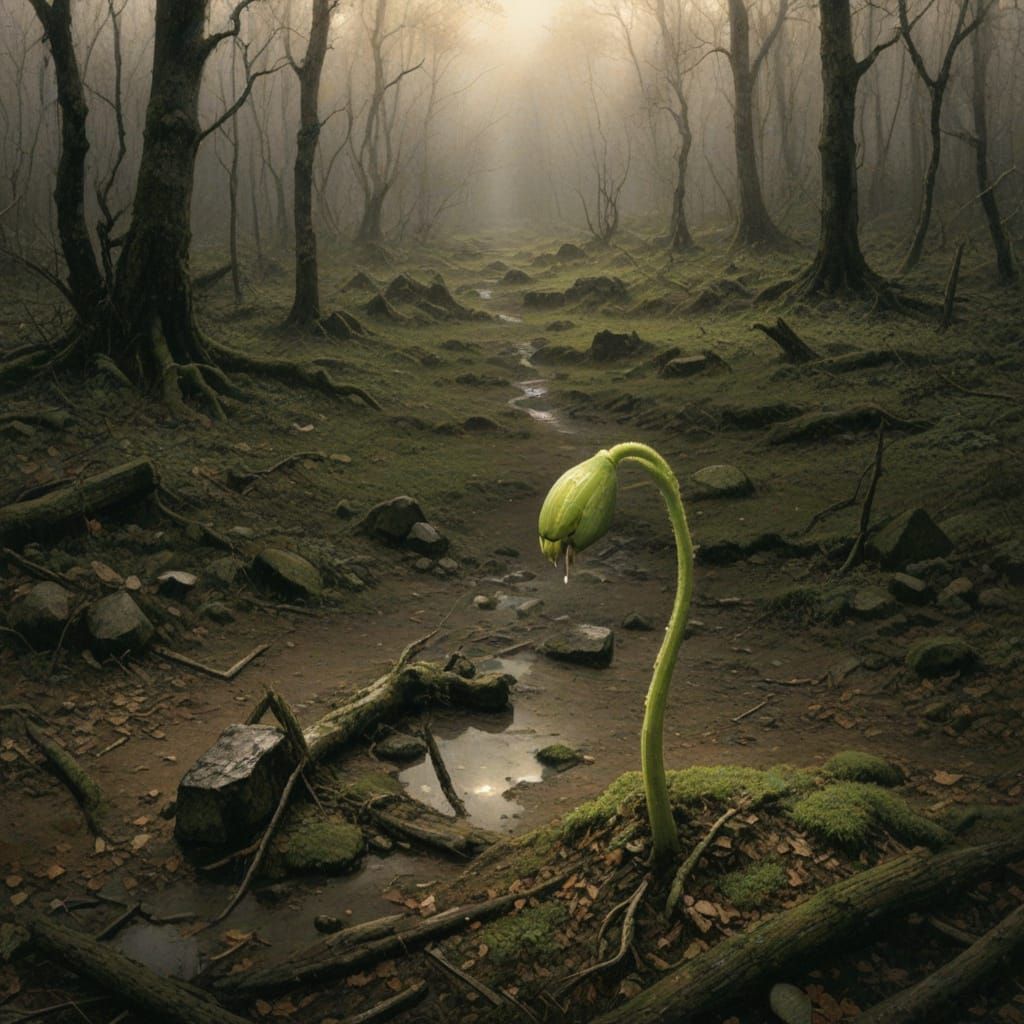 Green Shoots Emerge After Fire