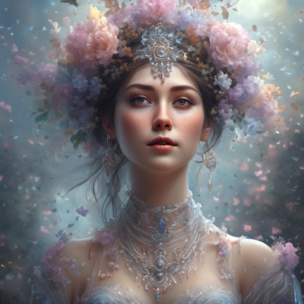Ethereal Fantasy Portrait of a Young Woman
