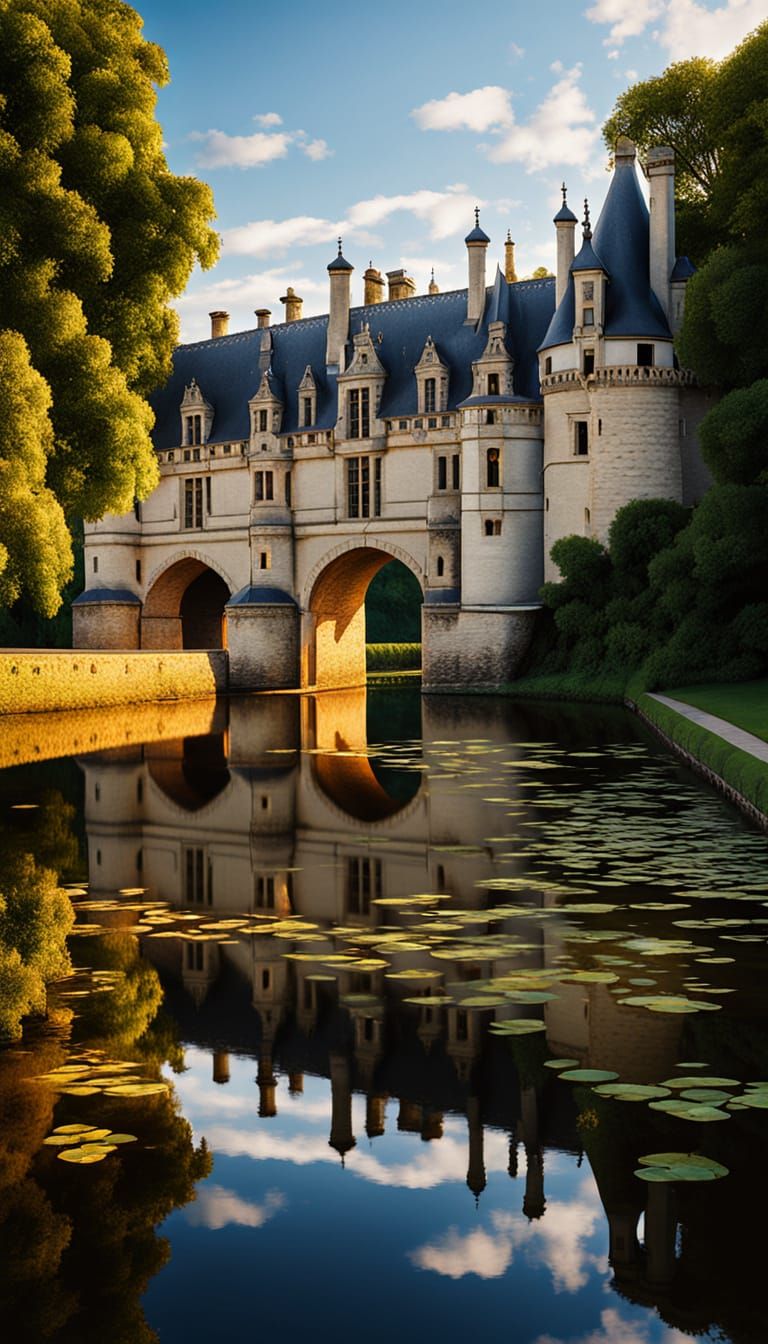 Chenonceau: A Surreal River Castle in Oils