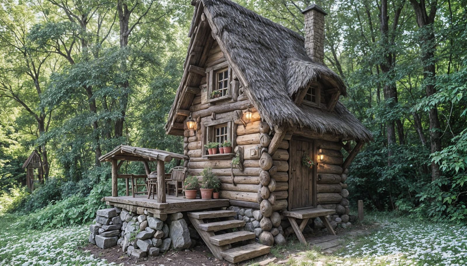 Enchanting Elven Cabin in Rustic Woodland Setting