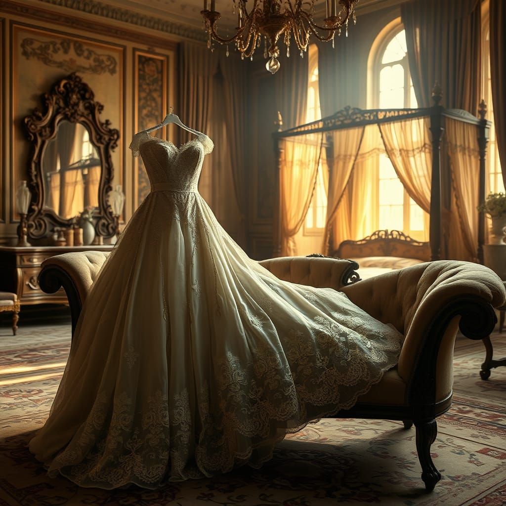 Cursed objects / Anna Baker's wedding dress