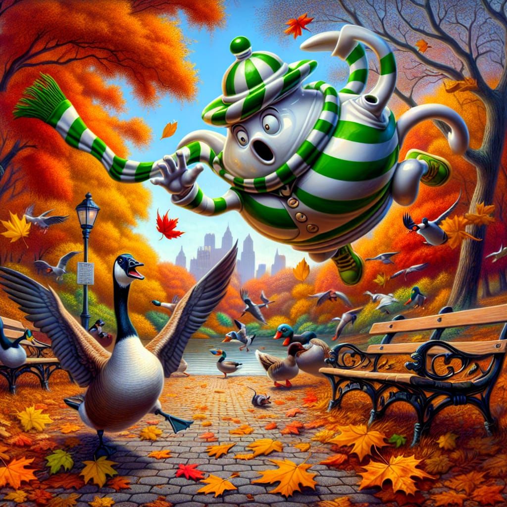 Terrified Teapot 4 - Aggressive Goose