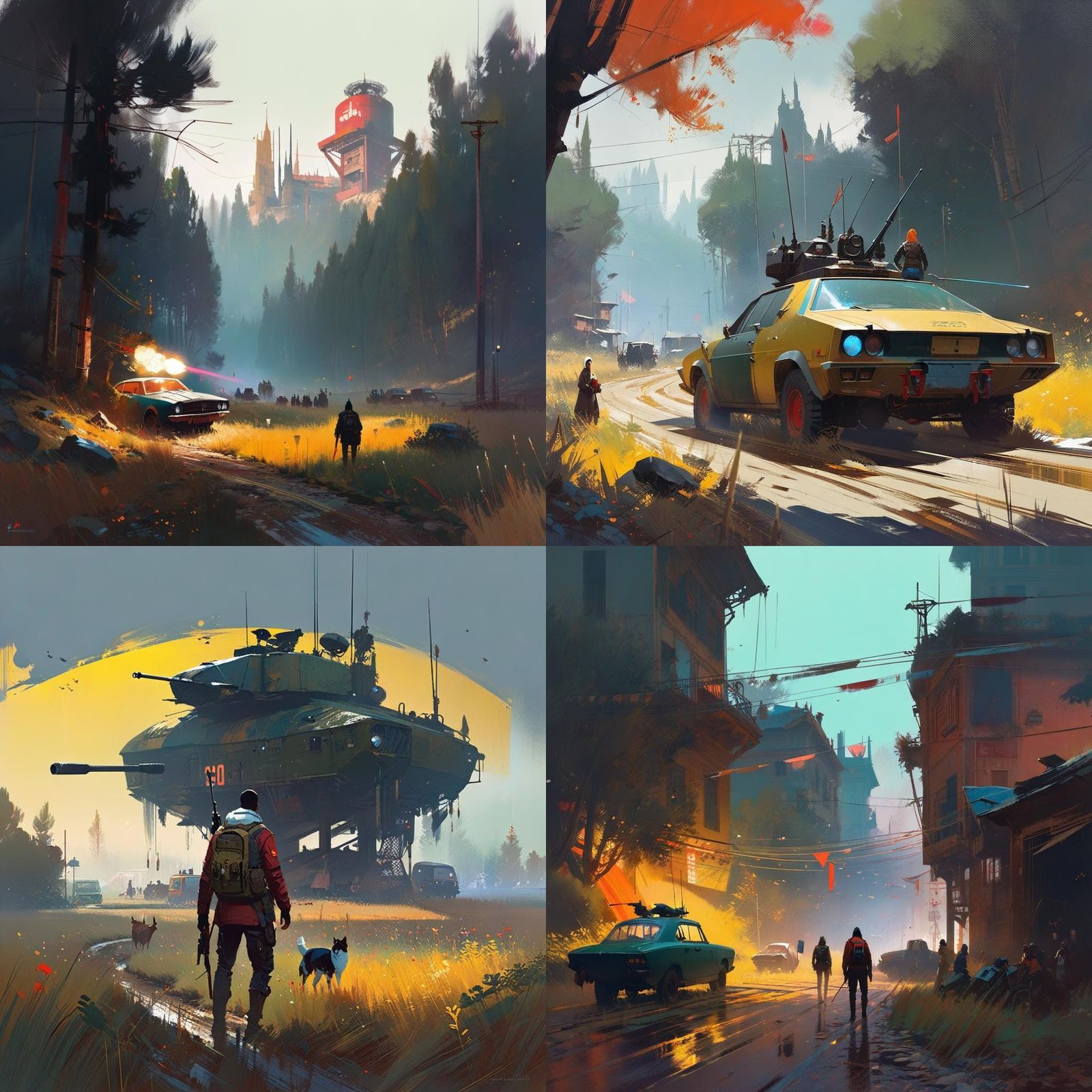 Dynamic Abstract Painting