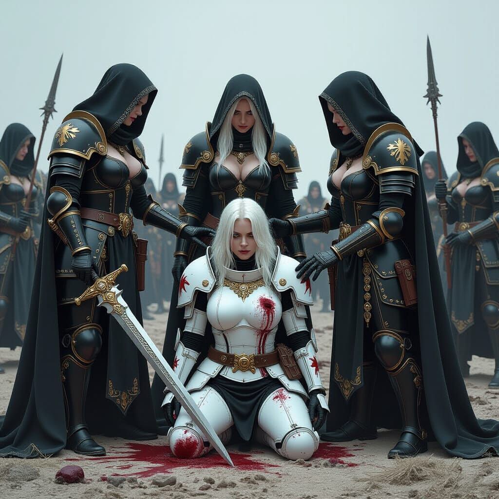 Adeptus Sororitas of the Bloody Rose on Battlefield