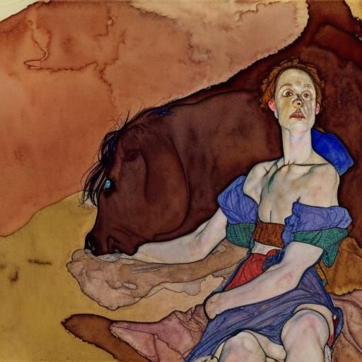 Eeyore's Daughter's Resurrection: A Watercolor