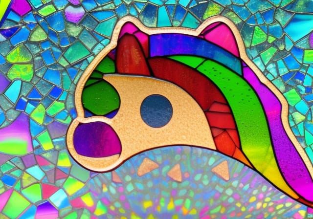 Iridescent Glass NyanCat in Fantasycore Style