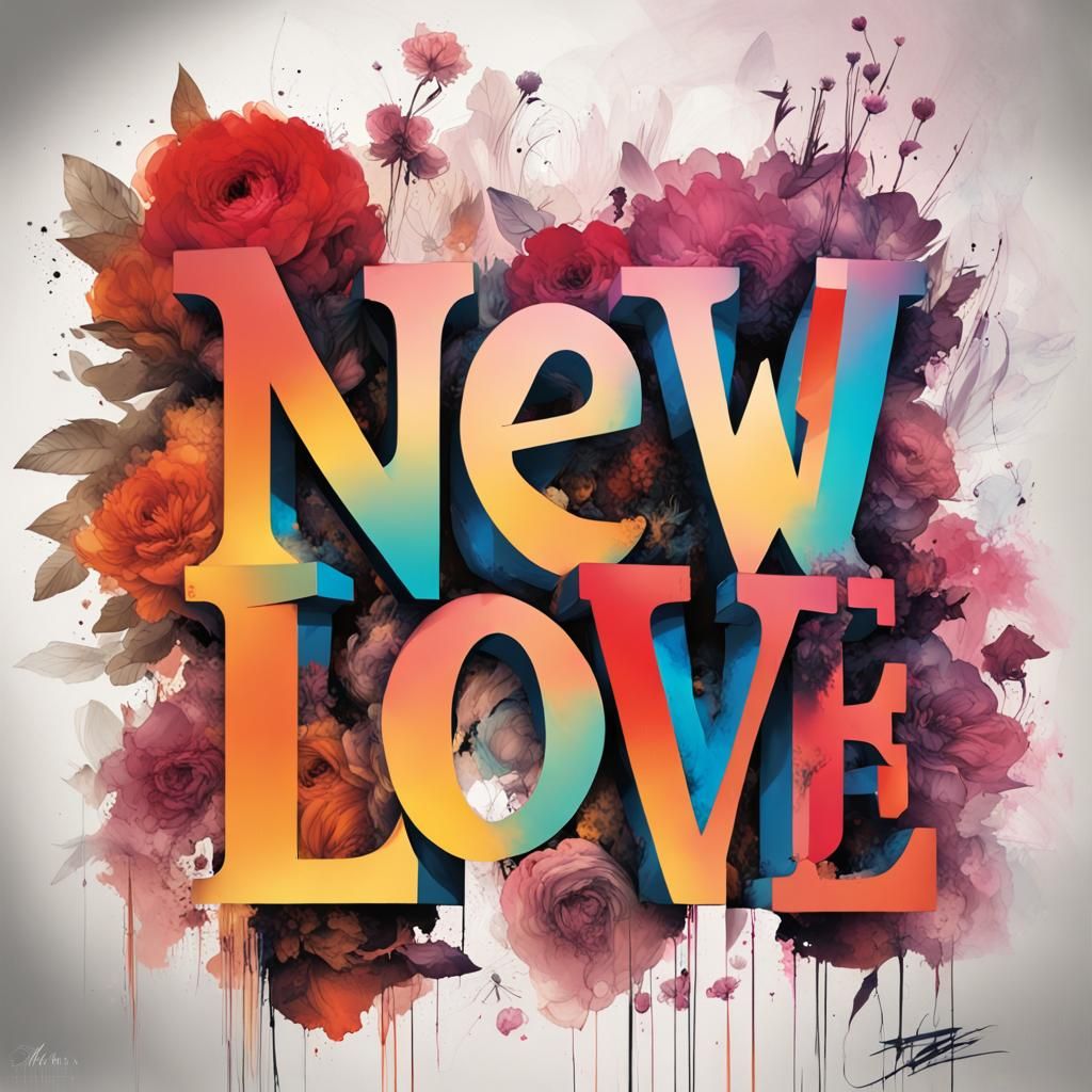 Blooming "New Love" in Vivid Ombre Colors