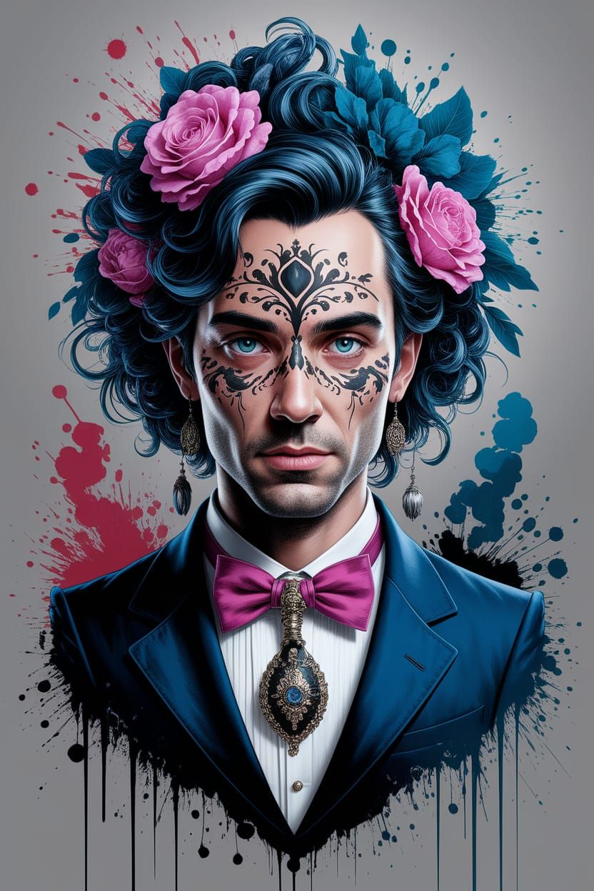 ink splatter combined with phantasmagoria