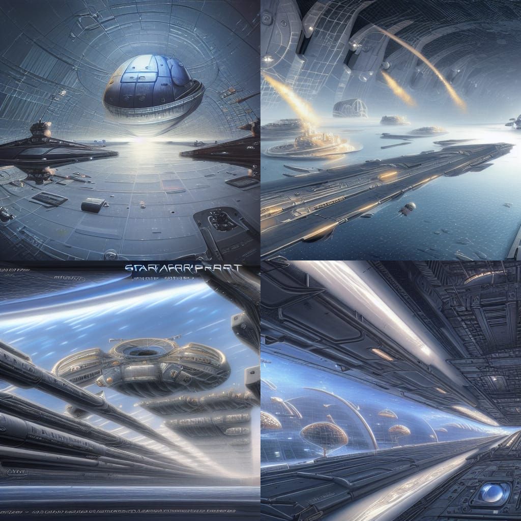 Epic Starport with Ships and Space Dome