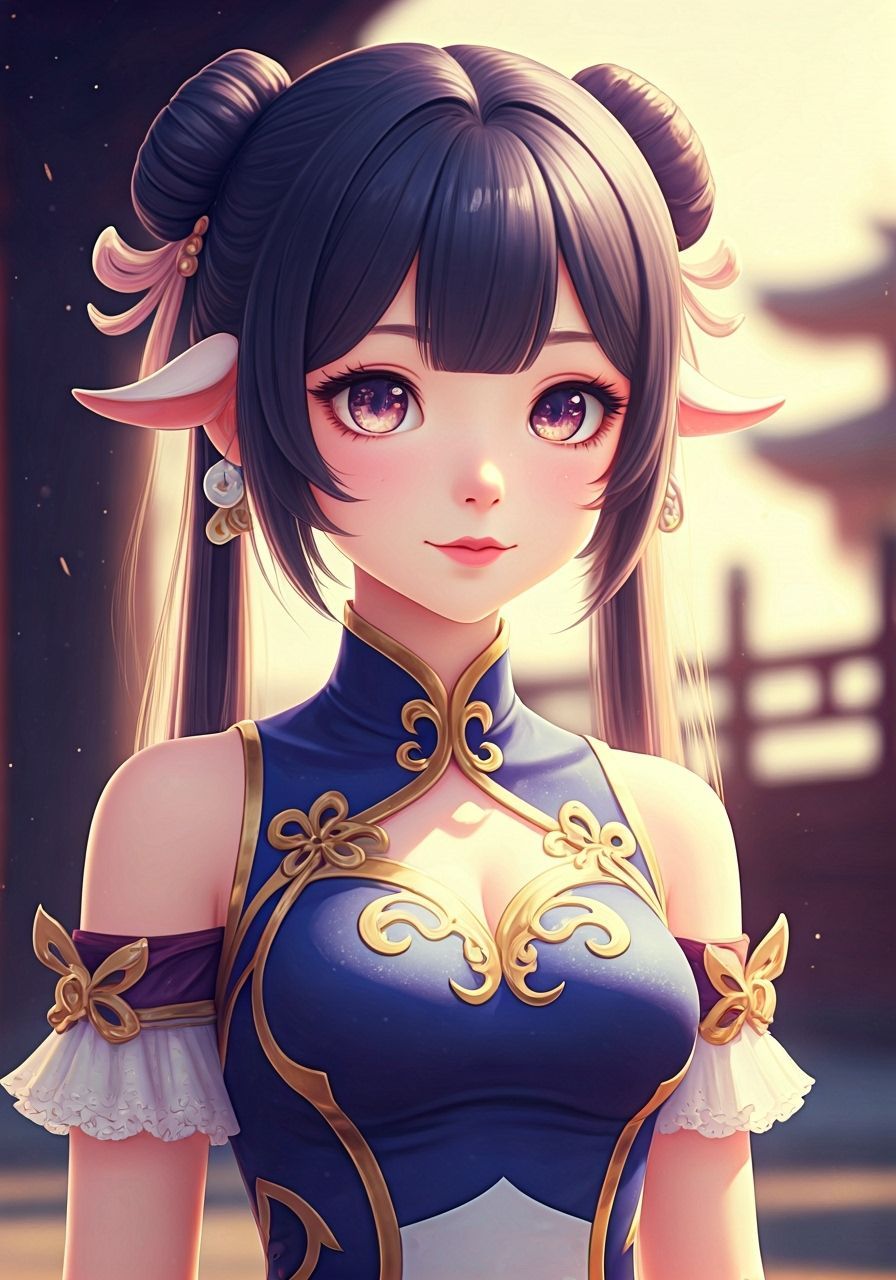 Adorable Chun-Li Poses with Romantic Intent